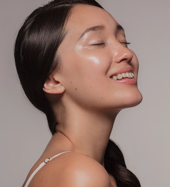 smiling women with beautiful skin